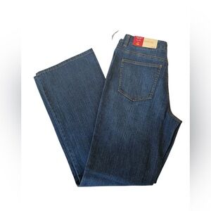 Talbots Flared Leg Stretch Denim Indigo Jean Size 10L NWT